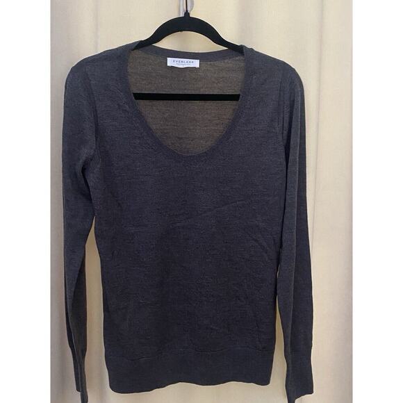 Everlane Women’s The Luxe Wool Blend Sweater Size Large Gray - Picture 1 of 4